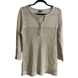 Eddie Bauer Crochet Knit Top